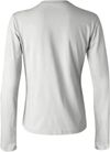 Am image of a Custom Bella and Canvas Womens Jersey Long Sleeve Tee in White!
