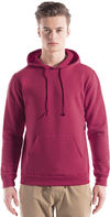 Am image of a Custom Jerico Hooded Sweatshirt in Maroon!