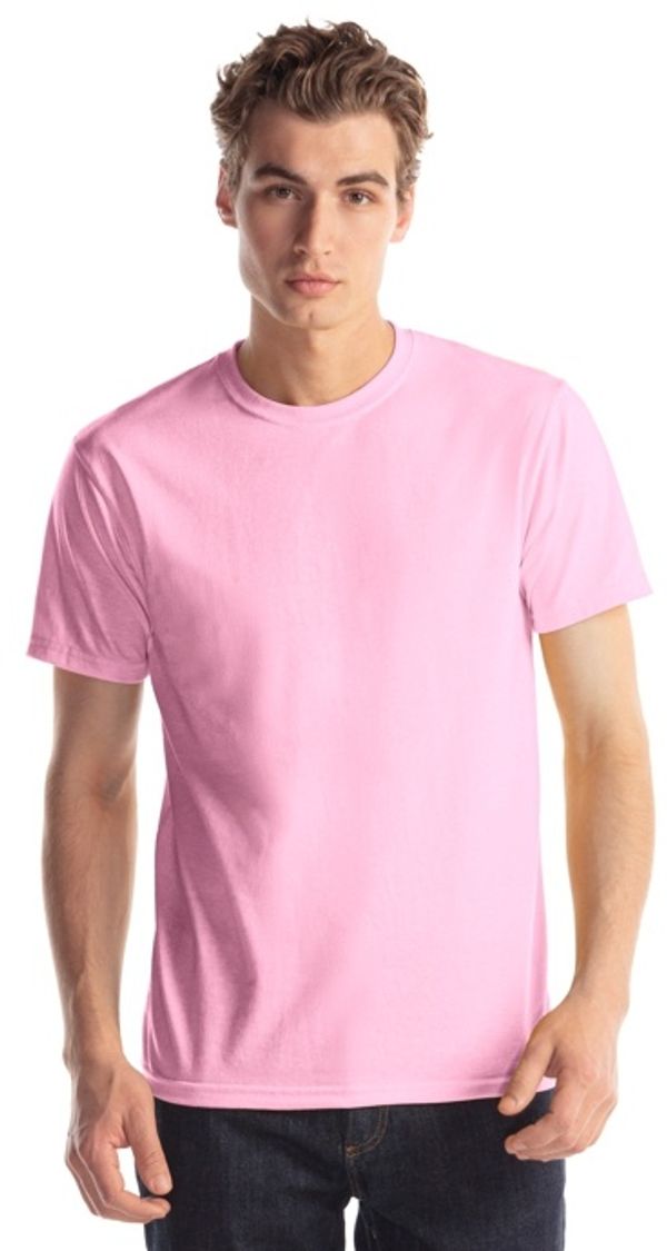 Am image of a Custom Jerico Fine Jersey TShirt in Pink!