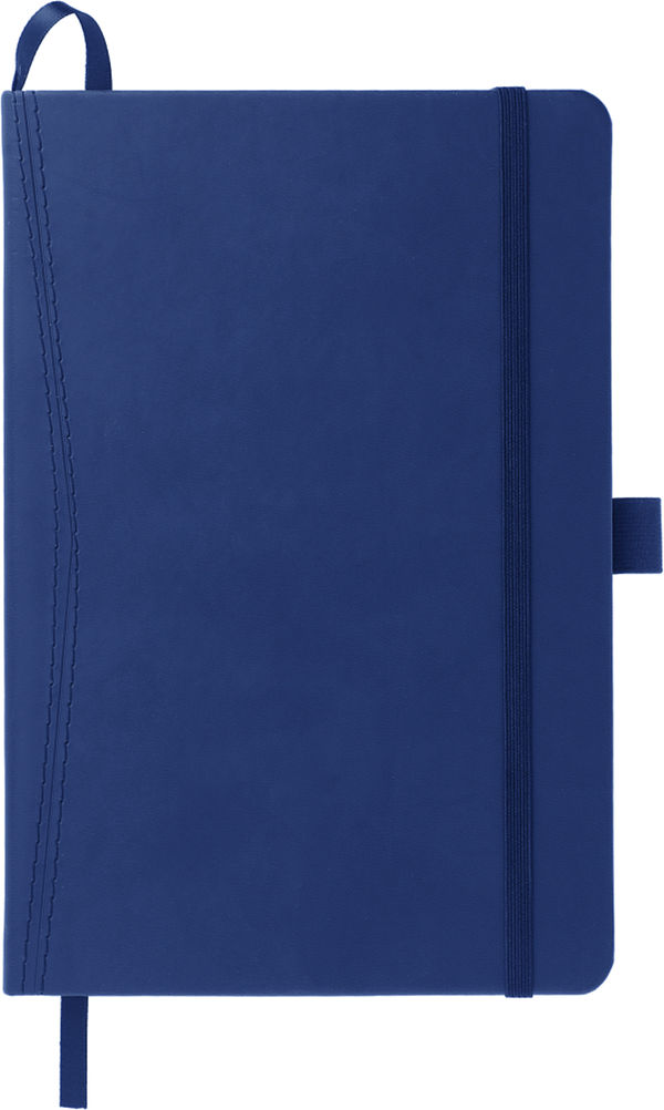 Am image of a Custom 5.75 x 8.5 Pedova Pocket Bound JournalBook® in Blue!