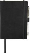 Am image of a Custom 5x7 Inch Revello Soft Bound JournalBook in Black!