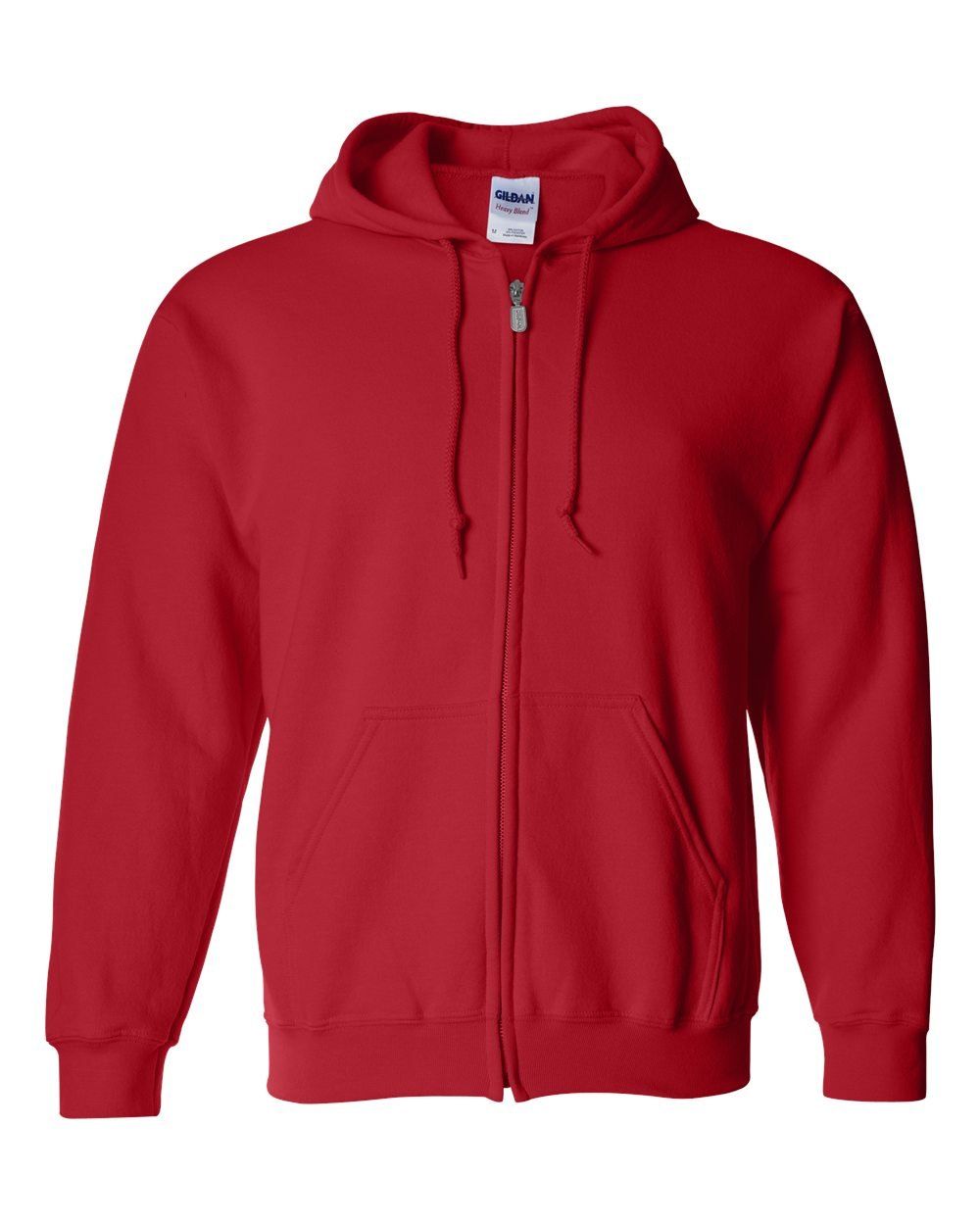 Gildan Heavy Blend Full Zip Hooded Sweatshirt in Red