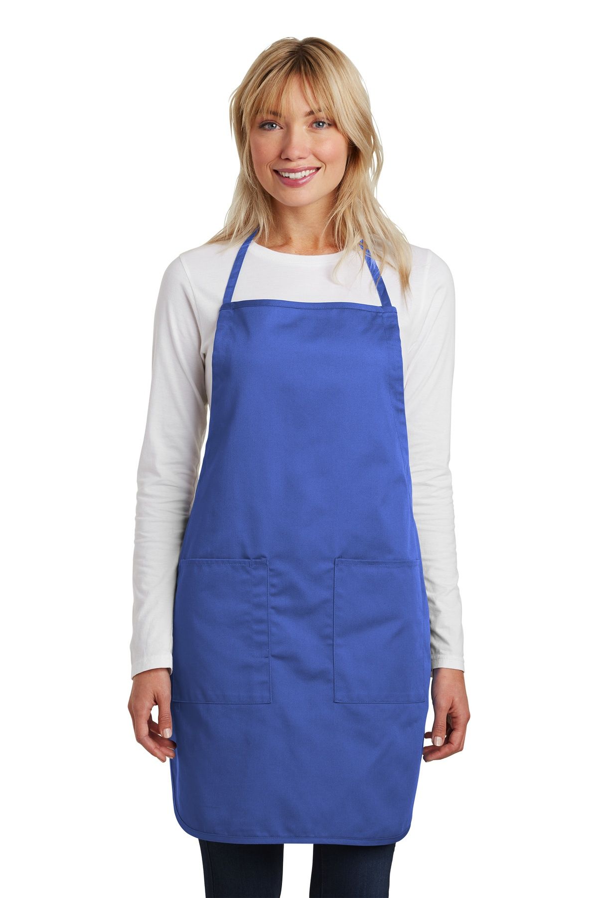 Port Authority® Full Length Apron in Faded Blue