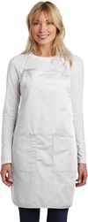 Am image of a Custom Port Authority® Full Length Apron in White!