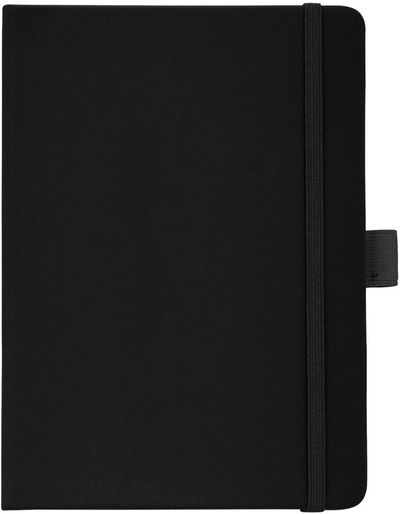 Am image of a Custom 5x7 Inch Vienna Hard Bound JournalBook in Black!