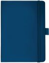 Am image of a Custom 5x7 Inch Vienna Hard Bound JournalBook in Navy!