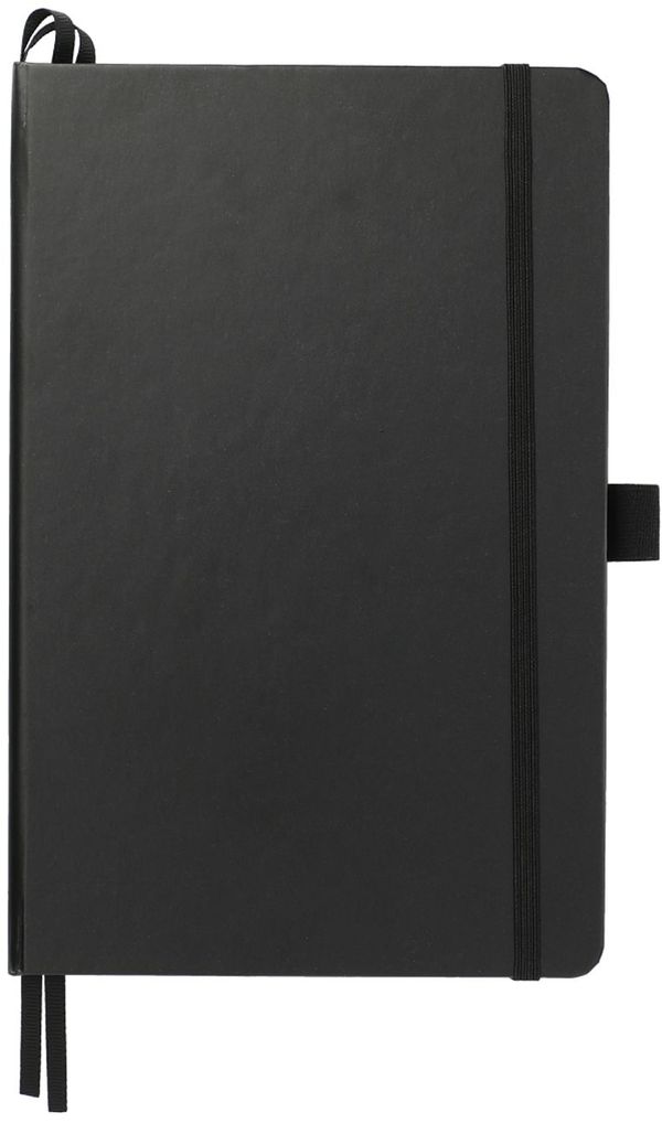 Am image of a Custom 5.5x8.5 Inch FSC Mix Bound JournalBook in Black!