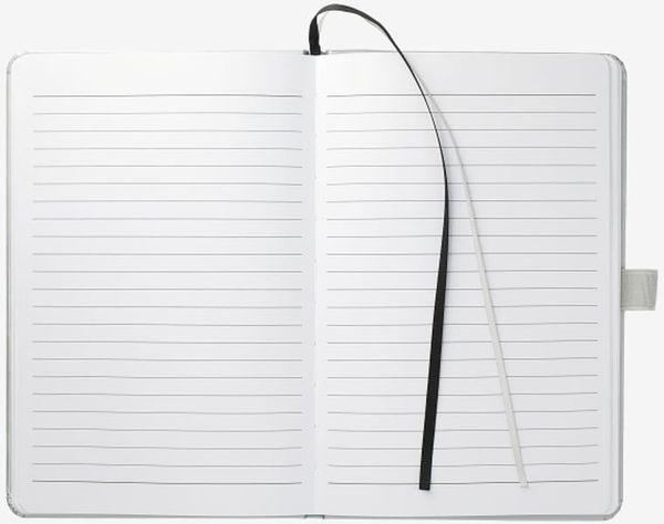 An image of a Custom FSC Mix Bound JournalBook in Silver!