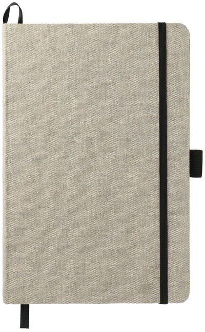 Am image of a Custom 5.5in x 8.5in Recycled Cotton Bound JournalBook® in Natural!