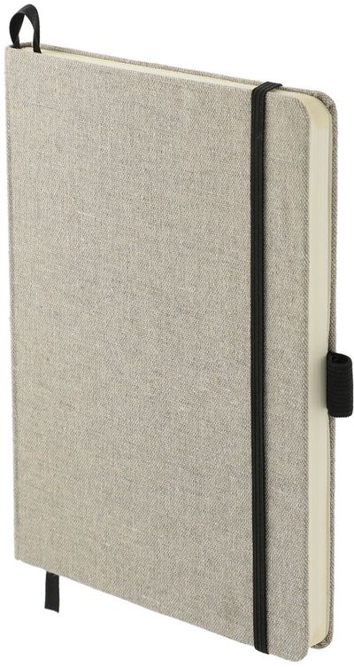 Am image of a Custom 5.5in x 8.5in Recycled Cotton Bound JournalBook® in Natural!