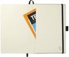 An image of a Custom 5.5in x 8.5in Recycled Cotton Bound JournalBook®!