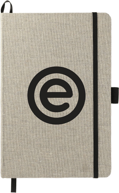 An image of a Custom 5.5in x 8.5in Recycled Cotton Bound JournalBook®!