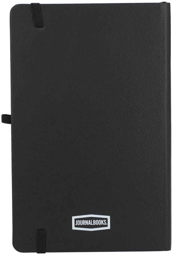 Am image of a Custom 5.5in by 8.5in Kaya Recycled and Bamboo JournalBook in Black!