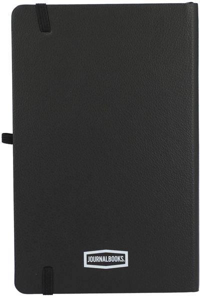 Am image of a Custom 5.5in by 8.5in Kaya Recycled and Bamboo JournalBook in Black!