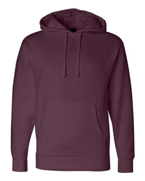 Independent Trading Co. Heavyweight Hooded Sweatshirt in Maroon