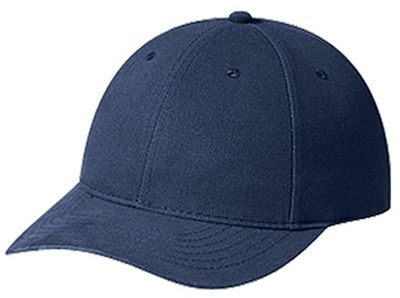 Am image of a Custom AJM Heavyweight Brushed Cotton Drill Cap in Midnight Blue!