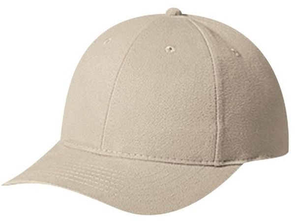 Am image of a Custom AJM Heavyweight Brushed Cotton Drill Cap in Taupe!