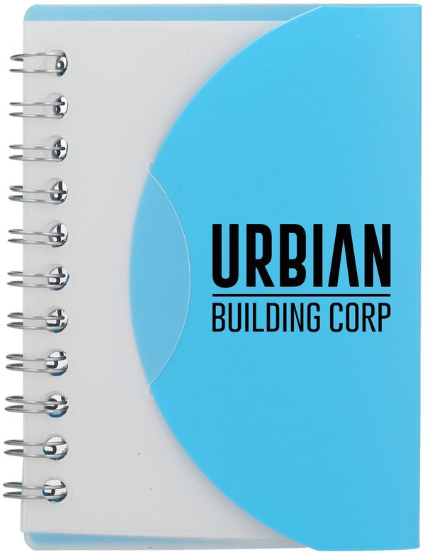 An image of a Custom 3.4 x 4.5 in FSC Recycled Post Spiral Notebook!