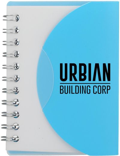 An image of a Custom 3.4 x 4.5 in FSC Recycled Post Spiral Notebook!