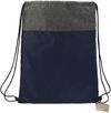 Am image of a Custom Ash Recycled Drawstring Bag in Navy!