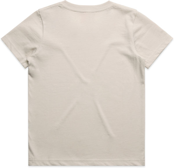 Am image of a Custom AS Colour Kids Tee in Bone!