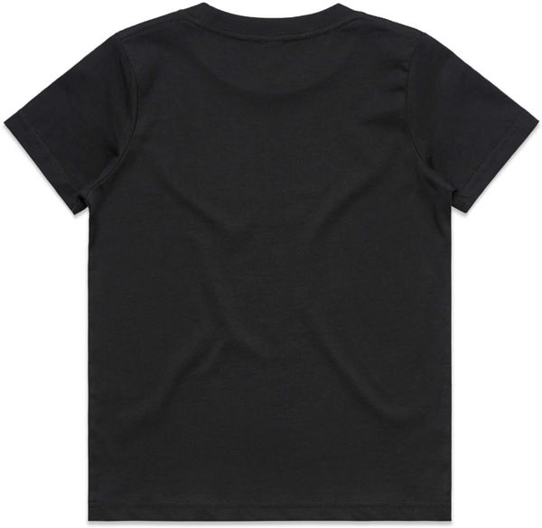 Am image of a Custom AS Colour Kids Tee in Black!