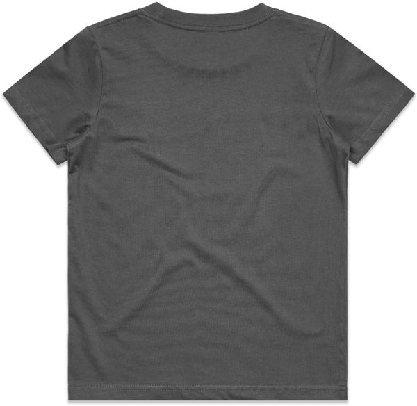 An image of a Custom AS Colour Kids Tee in Charcoal!