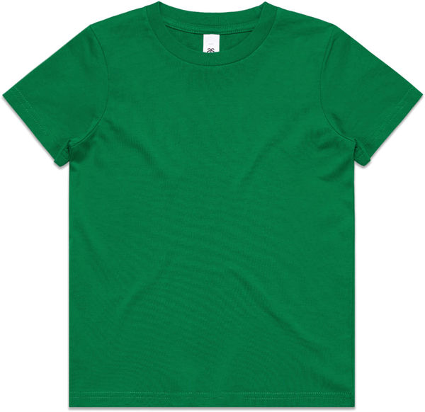 Am image of a Custom AS Colour Kids Tee in Kelly Green!