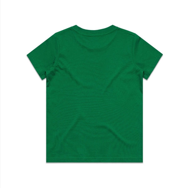 Am image of a Custom AS Colour Kids Tee in Kelly Green!