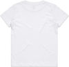 Am image of a Custom AS Colour Kids Tee in White!