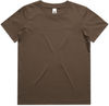 Am image of a Custom AS Colour Youth Tee in Walnut!