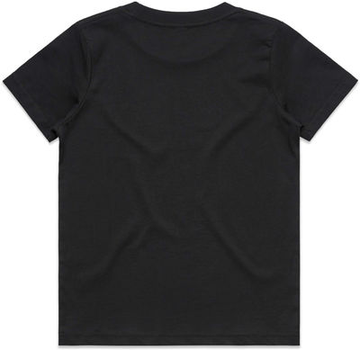 Am image of a Custom AS Colour Youth Tee in Black!