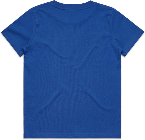 An image of a Custom AS Colour Youth Tee in Bright Royal!