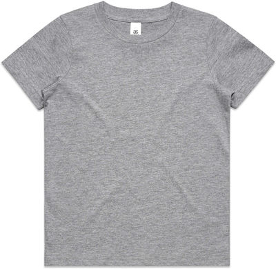 Am image of a Custom AS Colour Youth Tee in Athletic Heather!