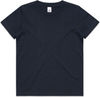 Am image of a Custom AS Colour Youth Tee in Navy!