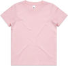 Am image of a Custom AS Colour Youth Tee in Pink!