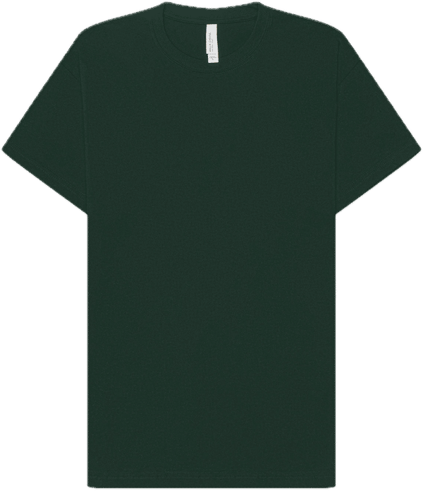 Am image of a Custom Bella and Canvas 6oz Heavyweight T Shirt in Forest!