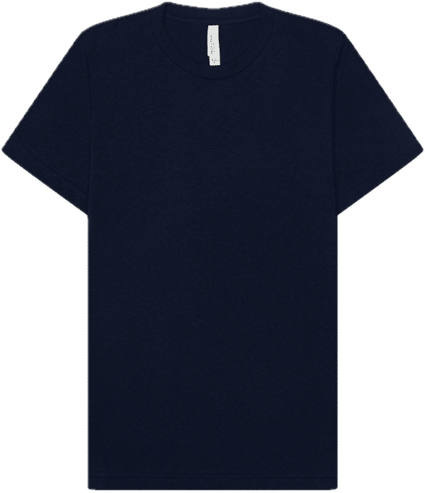 Am image of a Custom Bella and Canvas 6oz Heavyweight T Shirt in Navy!