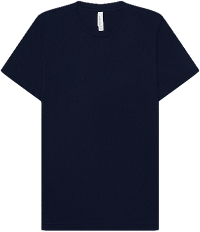 Am image of a Custom Bella and Canvas 6oz Heavyweight T Shirt in Navy!