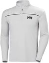 Am image of a Custom Helly Hansen Men's Quick Dry Half Zip in Grey Fog!