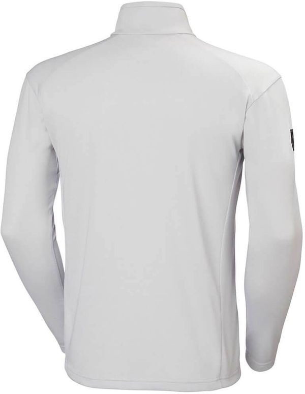 Am image of a Custom Helly Hansen Men's Quick Dry Half Zip in Grey Fog!