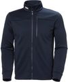 Am image of a Custom Helly Hansen Mens Crew Fleece Jacket in Navy!