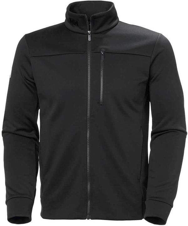 Am image of a Custom Helly Hansen Mens Crew Fleece Jacket in Ebony!