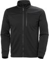 Am image of a Custom Helly Hansen Mens Crew Fleece Jacket in Ebony!