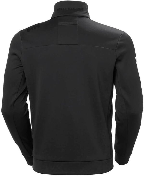 Am image of a Custom Helly Hansen Mens Crew Fleece Jacket in Ebony!