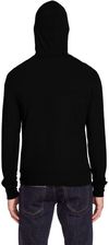Am image of a Custom Threadfast Unisex Triblend Full Zip Light Hoodie in Solid Black Triblend!