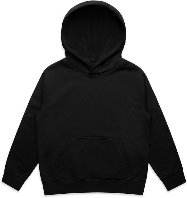 Am image of a Custom AS Colour Kids Relax Hood in Black!