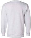 Am image of a Custom Champion Powerblend® Crewneck Sweatshirt in Silver Grey!