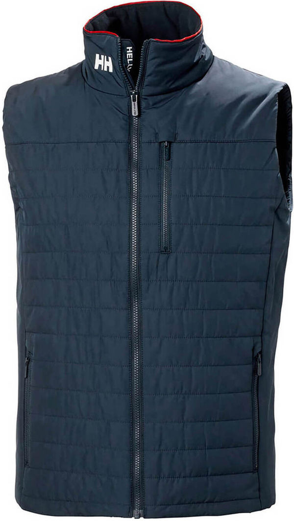 Am image of a Custom Helly Hansen Men's Crew Insulator Vest 2.0 in Navy!