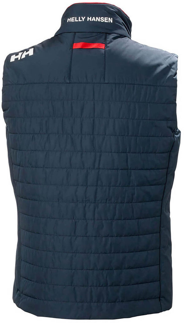 Am image of a Custom Helly Hansen Men's Crew Insulator Vest 2.0 in Navy!